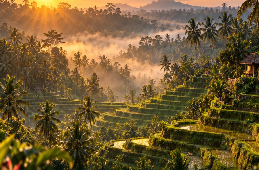 Bali rice terrace landscape